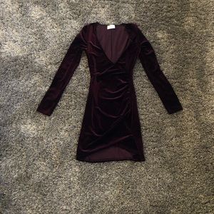 Plum Velvet dress
